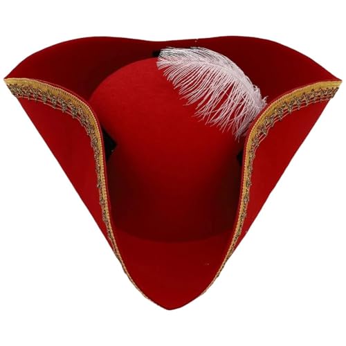 Ymxygz Dreispitz-piratenhut, Freibeuter-kolonialhut Für Erwachsene, Renaissance-kostüm Für Halloween-party Ymxygz Dreispitz-piratenhut, Freibeuter-kolonialhut Für Erwachsene, Renaissance-kostüm Für Halloween-party von Ymxygz