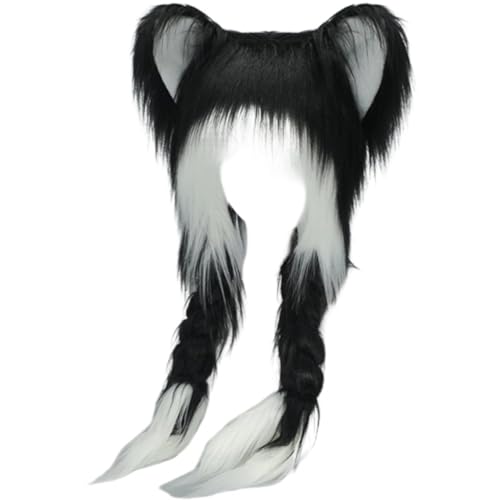 Ymxygz Süße Katzenmütze Y2k Fursuit Ohren Kopfbedeckung Plüsch Warme Mütze Cosplay Kostüm Kopf Accessoires Ymxygz Süße Katzenmütze Y2k Fursuit Ohren Kopfbedeckung Plüsch Warme Mütze Cosplay Kostüm Kopf Accessoires von Ymxygz