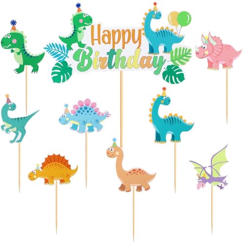 Dinosaurier Muffin Deko, 17 Stück Dinosaurier Topper, Netter Dinosaurier Kuchen Topper Deko Set, Dino Kuchen Deko Kindergeburtstag, Birthday Cupcake Anhang, Baby Shower Party Dekorationen Zubehör. Dinosaurier Muffin Deko, 17 Stück Dinosaurier Topper, Netter Dinosaurier Kuchen Topper Deko Set, Dino Kuchen Deko Kindergeburtstag, Birthday Cupcake Anhang, Baby Shower Party Dekorationen Zubehör. von Ynkkvre