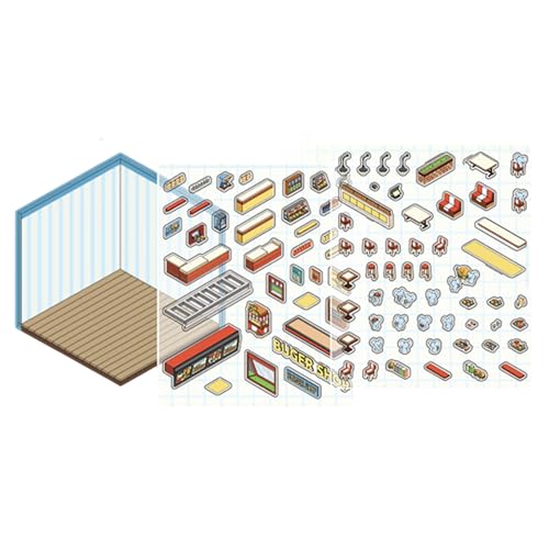 3D House Sticker, 3D Haus Aufkleber Set, Niedliche Miniaturszenen 3D Aufkleber, machen Sie Ihre eigenen Aufkleber, Raumaufkleber, Aufkleber Haus für Erwachsene, erstellen Sie mit unserem 3D-Hausau 3D House Sticker, 3D Haus Aufkleber Set, Niedliche Miniaturszenen 3D Aufkleber, machen Sie Ihre eigenen Aufkleber, Raumaufkleber, Aufkleber Haus für Erwachsene, erstellen Sie mit unserem 3D-Hausau von Ynnhik