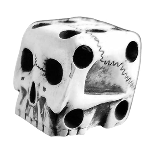 3D-Skelett-Würfel - Totenkopf Gaming Würfel, 3D-Skelett-Würfel, dekorativ, 0,7-Zoll-Scary-Cube-Würfel für Club-Pub-Halloween 3D-Skelett-Würfel - Totenkopf Gaming Würfel, 3D-Skelett-Würfel, dekorativ, 0,7-Zoll-Scary-Cube-Würfel für Club-Pub-Halloween von Ynnhik