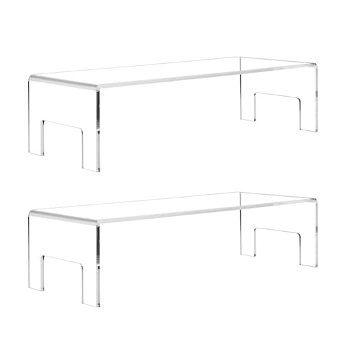 Acryl-Display-Erhöhungen – dekorativer Parfümhalter, luxuriöses Parfüm-Aufbewahrungsdisplay | 2 Stück wiederverwendbares Figuren-Display-, transparenter Acryl-Parfümständer, moderner Duft-Organiz von Ynnhik