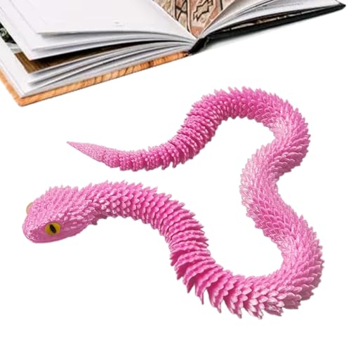 Articulated Snake Spielzeug - Flexible Snake Figure, Realistisches Streichspielzeug | Biegbare Reptilien-Skulptur mit Gelenkbewegung für Party-Unterhaltung, Büro-Schreibtisch, Kurzgeschicke Gag Articulated Snake Spielzeug - Flexible Snake Figure, Realistisches Streichspielzeug | Biegbare Reptilien-Skulptur mit Gelenkbewegung für Party-Unterhaltung, Büro-Schreibtisch, Kurzgeschicke Gag von Ynnhik