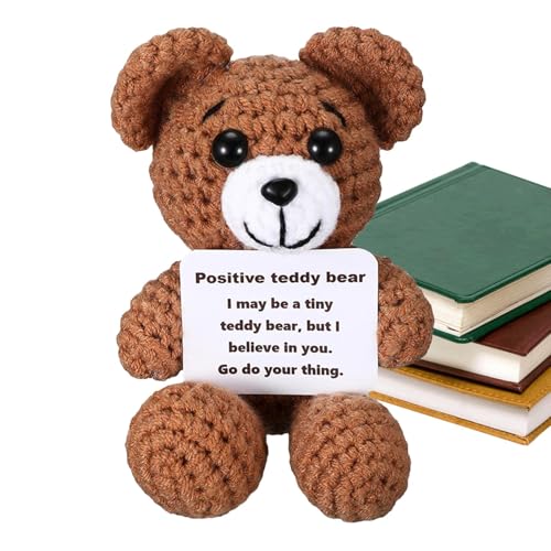 Bärenpuppe Spielzeug | Motivierende Bär Desktopdekoration - Positive stechende Tiere Bär Weiche Lustige Tierfigur für Kinderzimmer Bärenpuppe Spielzeug | Motivierende Bär Desktopdekoration - Positive stechende Tiere Bär Weiche Lustige Tierfigur für Kinderzimmer von Ynnhik