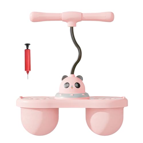 Balance Bounce Ball - Bouncing Ball Hopper mit Griff, Hochspringspielzeug, Luftpumpe Sportturspiel für Kinder ab 6 Jahren, Kinder-Stopp-Trainer, aufblasbares Sportbrett mit Sicherheitsgriff h von Ynnhik