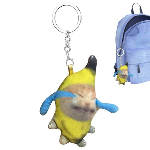 Banana Cat - Banana Cat Bett, Banana Cat Costume | Lustige Bananen-Katze-Anzug, Bananenförmige gemütliche Katze Bett, weiche Plüsch-Banane für Haustierhäuser, Plüschmeow Crying Cat Schlüsselanhänger Banana Cat - Banana Cat Bett, Banana Cat Costume | Lustige Bananen-Katze-Anzug, Bananenförmige gemütliche Katze Bett, weiche Plüsch-Banane für Haustierhäuser, Plüschmeow Crying Cat Schlüsselanhänger von Ynnhik
