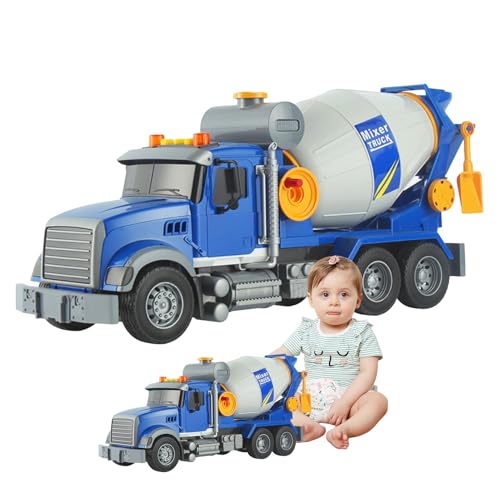 Builder Mixer Truck - Bewegbare Spielzeugtrommel, spielerisches Kinderfahrzeug | Bildungsspielzeugkonzept, kräftige LKW -Farben, einfallsreiches Rollenspiel, einfache Roll , Leichtes Gewicht für von Ynnhik