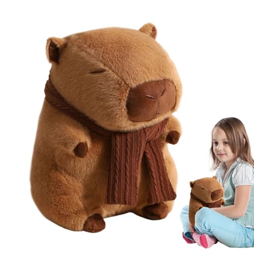 Capybara Stuffy, Gefüllte Capybara Spielzeug - Gefüllte Plüschfigur, Niedliche Cartoon Home, Gemütliche Plüschfigur Mit Schal Capybara Stuffy, Gefüllte Capybara Spielzeug - Gefüllte Plüschfigur, Niedliche Cartoon Home, Gemütliche Plüschfigur Mit Schal von Ynnhik