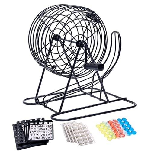 Deluxe Bingo Game Set - Bingo-Lotterie-Maschine, Professionelle Bingo-Maschine | Hochwertige Bingo-Ausrüstung, langlebige Bingobur, kompletter Bingo-Set, ideal für Glücksspielgeräte für große Gruppen Deluxe Bingo Game Set - Bingo-Lotterie-Maschine, Professionelle Bingo-Maschine | Hochwertige Bingo-Ausrüstung, langlebige Bingobur, kompletter Bingo-Set, ideal für Glücksspielgeräte für große Gruppen von Ynnhik