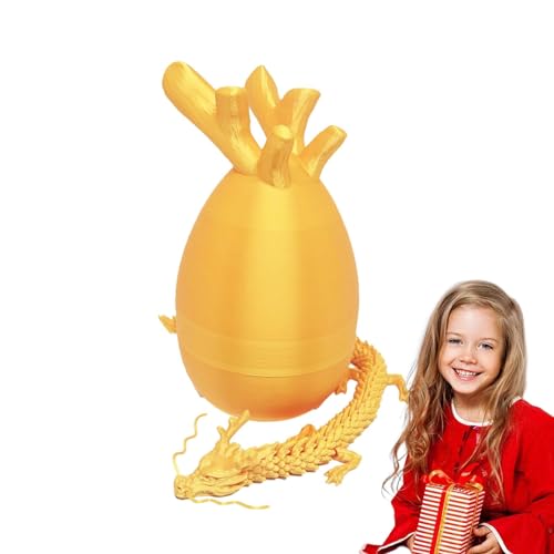 Drachenei mit innen - Drache bedruckt mit beweglichen Gelenken - Flexibles Spielzeug - Ostereier aus Plüsch - Ostereier mit Spielzeug innen für Ostern Drachenei mit innen - Drache bedruckt mit beweglichen Gelenken - Flexibles Spielzeug - Ostereier aus Plüsch - Ostereier mit Spielzeug innen für Ostern von Ynnhik
