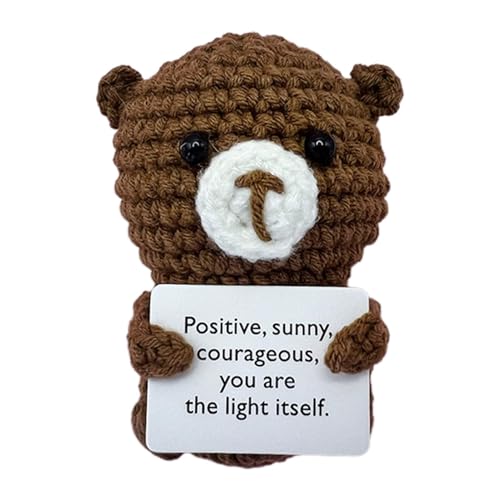 Emotionale Unterstützung Häkeln - Kleine gehäkelte Spielzeug Heimtextilien, kleine Cartoon gestrickte Puppe | 10 cm Häkeln Tier Puppen Komfort, Geburtstagsparty Dekoration Häkeln Tiere Für Emotionale von Ynnhik