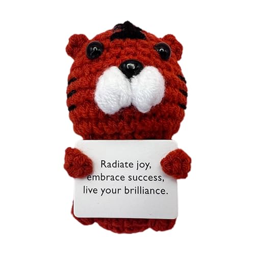 Emotionale Unterstützung Häkeln - Kleine gehäkelte Spielzeug Heimtextilien, kleine Cartoon gestrickte Puppe | 10 cm Häkeln Tier Puppen Komfort, Geburtstagsparty Dekoration Häkeln Tiere Für Emotionale von Ynnhik