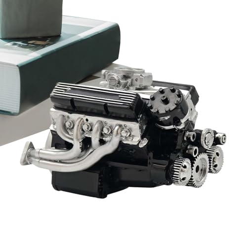 Engine Model - Resin Mechanisches Motorenmodell Kit | Realistische Wissenschaftsspielzeuge Lernspiele Schreibtischdekoration Für Kinderzimmer Wohnzimmer Bücherregal Motor Modell für Erwachsene sam von Ynnhik