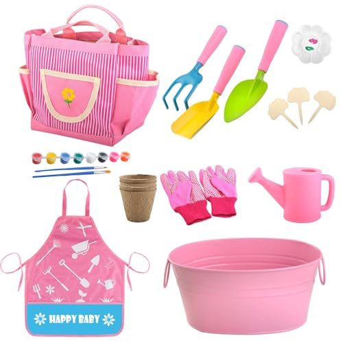 Gartengeräte Set für Kinder - Gartenset für Kleinkinder, 19 Gartengeräte für Kinder | Handwerkzeuge, Grasgeräte-Set, Gartengeräte für Gartengeräte Set für Kinder - Gartenset für Kleinkinder, 19 Gartengeräte für Kinder | Handwerkzeuge, Grasgeräte-Set, Gartengeräte für von Ynnhik