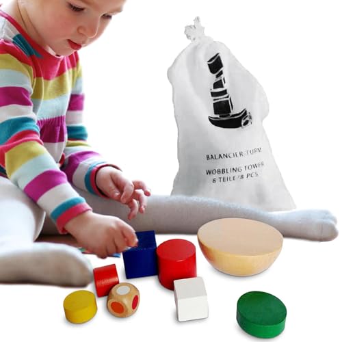 Gebäude Balance Spielzeug - Lernspielzeug Für 3 Jahre - Stacking Sack Hemisphere Balance Games Familie Kleinkind Bildung Spielzeug für Kinder Ausüben Die Fähigkeit des Kindes Zu Gedankenkinder von Ynnhik