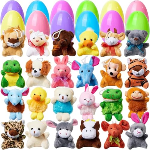 Gefüllte Ostereier - Kinder Jagd Spiel Basketball, Prefilled Eier Animal Plüsch-Spielzeug | Bunte Osterüberraschungen, kleine Spielzeuge in Süßigkeiten, ideal für Kinder, Ostersuchen und Partys Gefüllte Ostereier - Kinder Jagd Spiel Basketball, Prefilled Eier Animal Plüsch-Spielzeug | Bunte Osterüberraschungen, kleine Spielzeuge in Süßigkeiten, ideal für Kinder, Ostersuchen und Partys von Ynnhik