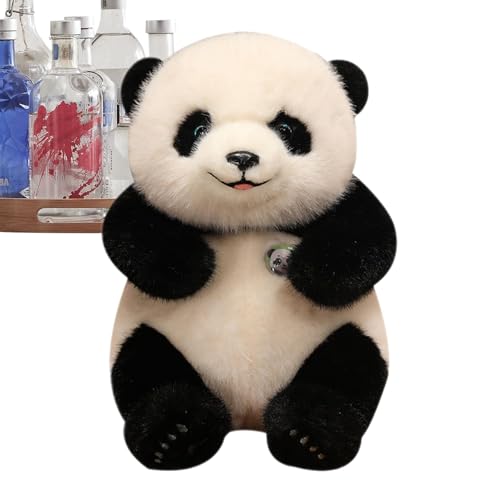 Gefüllter Pandabär – dekoratives Panda-Plüschtier, bequemes süßes Plüschtier | Raumdekoration, süßes Pandabär-Plüschtierspielzeug, Tier-Themenparty-Dekoration für schlafende Kleinkinder, und Mä von Ynnhik