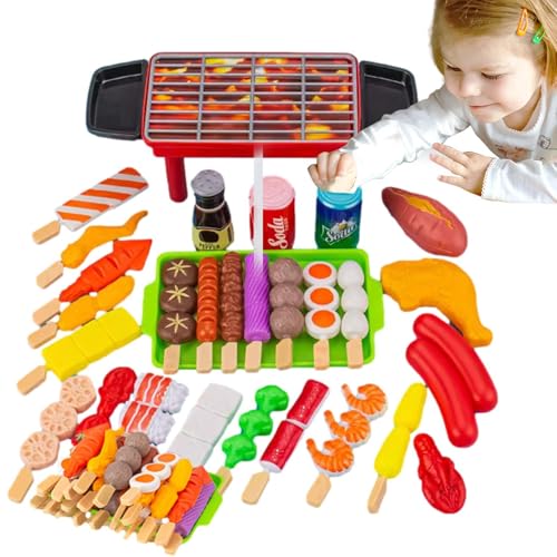 Grill-Küchenspielzeug - Fake-Food-Zubehör, Rollenspiel-Grillspielzeug Set, Interaktives Spielzeug für Kinder, Campingspielzeug, Kochspielset, Grillset mit Spiellebensmitteln, Geburtstagsgeschenke Grill-Küchenspielzeug - Fake-Food-Zubehör, Rollenspiel-Grillspielzeug Set, Interaktives Spielzeug für Kinder, Campingspielzeug, Kochspielset, Grillset mit Spiellebensmitteln, Geburtstagsgeschenke von Ynnhik