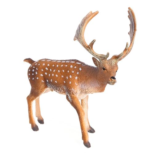 Hirschspielzeuge für Kinder, Whitetail Fawn Figurine | Creature Hirschfiguren Realistische Whitetail -Statue,Kleine Kuchen Topper Wildlife Spielen Lernspielzeug für Regal und Schreibtisch Hirschspielzeuge für Kinder, Whitetail Fawn Figurine | Creature Hirschfiguren Realistische Whitetail -Statue,Kleine Kuchen Topper Wildlife Spielen Lernspielzeug für Regal und Schreibtisch von Ynnhik