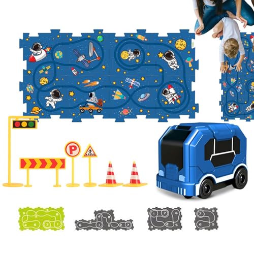 Kleinkind Puzzle Autorahn, Puzzle Racer Kinder Startbahn Set | Puzzle Race Track Car Set - Kreativ interaktives Lernpuzzle Autorenspiel für Jungen im Alter von 3-5 Jahren 4-6 Kinderzimmer Kleinkind Puzzle Autorahn, Puzzle Racer Kinder Startbahn Set | Puzzle Race Track Car Set - Kreativ interaktives Lernpuzzle Autorenspiel für Jungen im Alter von 3-5 Jahren 4-6 Kinderzimmer von Ynnhik