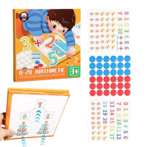 Mathematik Spiele für Kinder, Kindergarten-Lernspiele,Bunte Additions- und Subtraktionsspiele | Mathematikleistung, Zusatzübung Board zum Zählen von Spielzeug für Jungen, Mädchen Mathematik Spiele für Kinder, Kindergarten-Lernspiele,Bunte Additions- und Subtraktionsspiele | Mathematikleistung, Zusatzübung Board zum Zählen von Spielzeug für Jungen, Mädchen von Ynnhik
