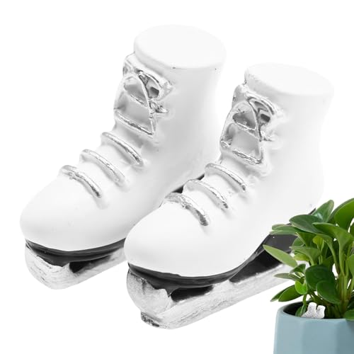 Miniatur-weiße Rollschuhe | Realistische weiße Schlittschuhe Harzpuppe Skates | Miniatur 1:12 Skala Zubehör Rollschuhe Wintersportschuhe für Spielhaus Dekor Miniatur-weiße Rollschuhe | Realistische weiße Schlittschuhe Harzpuppe Skates | Miniatur 1:12 Skala Zubehör Rollschuhe Wintersportschuhe für Spielhaus Dekor von Ynnhik