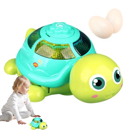 Musical Turtle - Lyse Cartoon Eiablage bewegliches Spielzeug für Kleinkinder | Pädagogische Schildkrötenkriechende kognitive Spielzeug Dekorative Tischplatten für Kindergeburtstag Musical Turtle - Lyse Cartoon Eiablage bewegliches Spielzeug für Kleinkinder | Pädagogische Schildkrötenkriechende kognitive Spielzeug Dekorative Tischplatten für Kindergeburtstag von Ynnhik