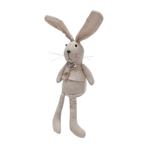 Osterhasenpuppe, Osterhasen Kuscheltiere - Sitzende kuschelige Osterhasenpuppe, Kaninchenpuppe mit langen Beinen,Kaninchenpuppe aus Naturleinen, 12,6 Kuschelpuppe für das Schlafzimmer, Frühlings- und Osterhasenpuppe, Osterhasen Kuscheltiere - Sitzende kuschelige Osterhasenpuppe, Kaninchenpuppe mit langen Beinen,Kaninchenpuppe aus Naturleinen, 12,6 Kuschelpuppe für das Schlafzimmer, Frühlings- und von Ynnhik