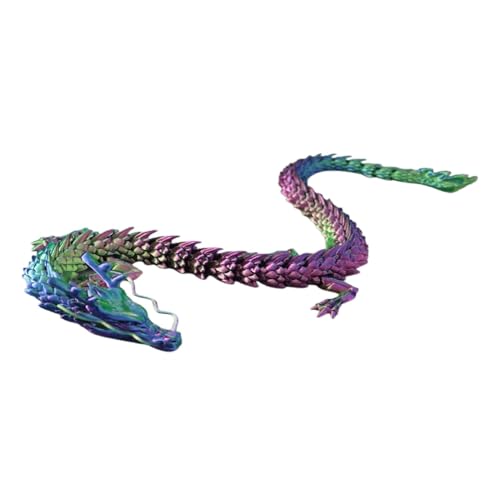 Printing Joint Dragon,Bedruckter Drachen - gedruckt groß mit flexiblem Gelenk | Fantasy Heimtextilien, Buntes Schreibtisch Zappeln Spielzeug, Drachenmodelle für Jungen, Mädchen, Männer Printing Joint Dragon,Bedruckter Drachen - gedruckt groß mit flexiblem Gelenk | Fantasy Heimtextilien, Buntes Schreibtisch Zappeln Spielzeug, Drachenmodelle für Jungen, Mädchen, Männer von Ynnhik