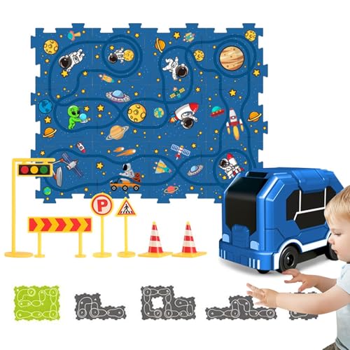 Puzzle Track Set,Kinder Autobahn Puzzle - Lernspiele Puzzlespielzeug,Kreativ interaktives Lernpuzzle Auto Spiel für Jungen im Alter von 3-5 Jahren 4-6 Kinderzimmer Puzzle Track Set,Kinder Autobahn Puzzle - Lernspiele Puzzlespielzeug,Kreativ interaktives Lernpuzzle Auto Spiel für Jungen im Alter von 3-5 Jahren 4-6 Kinderzimmer von Ynnhik