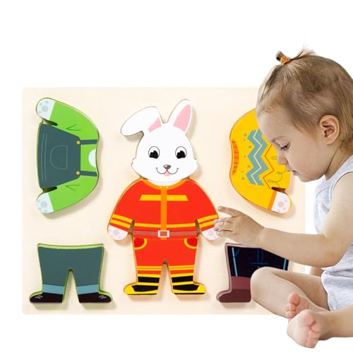 Puzzle aus Holz für Kleinkinder, kleiden Puzzle | Dressing Jigsaw Spielzeug,Pädagogische Feinmotorikspielzeug, Cartoon Tier Puzzle kleiden Spielzeug für Jungen Mädchen Kleinkind Puzzle aus Holz für Kleinkinder, kleiden Puzzle | Dressing Jigsaw Spielzeug,Pädagogische Feinmotorikspielzeug, Cartoon Tier Puzzle kleiden Spielzeug für Jungen Mädchen Kleinkind von Ynnhik