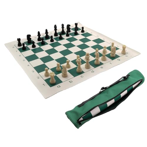 Schachspiele für Erwachsene,Schachbretter für Erwachsene,Schachbrett-Schachspiel | Interaktives Schach-Lernspielzeug, und jederzeit aus; Seine elegante Aufbewahrungstasche sorgt für einfachen Transpor von Ynnhik