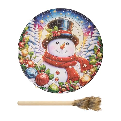 Schamanische Drum, Shamanische Hand Trommel | 10 Zoll Weihnachten Holz Schaman-Trommeln mit Trommel,Audio-Heilwerkzeuge für spirituelle Musik, Home Dekorationen, Schamanenwerkzeuge Schamanische Drum, Shamanische Hand Trommel | 10 Zoll Weihnachten Holz Schaman-Trommeln mit Trommel,Audio-Heilwerkzeuge für spirituelle Musik, Home Dekorationen, Schamanenwerkzeuge von Ynnhik