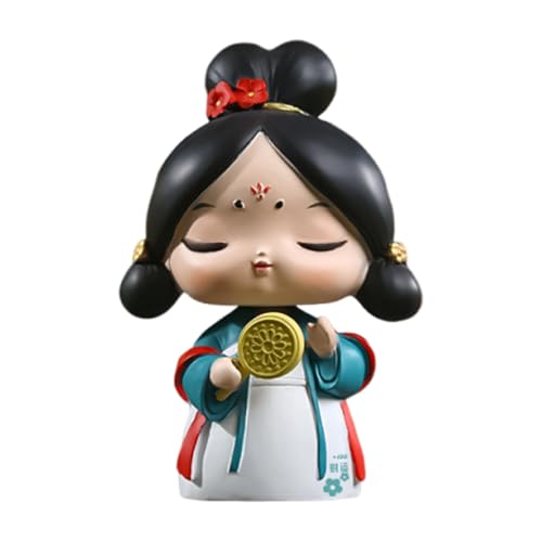 Schüttelnde Kopf Puppe Ornament, Palace Mädchen Harz Handwerk, Dekorative Mädchen Skulptur, Harz Auto Innenausstattung Zubehör, Puppe im chinesischen Stil für Kamin, Wand, Schreibtisch Schüttelnde Kopf Puppe Ornament, Palace Mädchen Harz Handwerk, Dekorative Mädchen Skulptur, Harz Auto Innenausstattung Zubehör, Puppe im chinesischen Stil für Kamin, Wand, Schreibtisch von Ynnhik