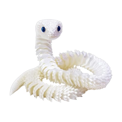 Snake Fidget Figur - Bewegliches Tierspielzeug, Realistische Schlangenskulptur | Handgelenk Snake Modell mit flexiblen Segmenten für Tricks -Spielzeit, lustige Requisiten, Stress Spielzeug-Momente Snake Fidget Figur - Bewegliches Tierspielzeug, Realistische Schlangenskulptur | Handgelenk Snake Modell mit flexiblen Segmenten für Tricks -Spielzeit, lustige Requisiten, Stress Spielzeug-Momente von Ynnhik