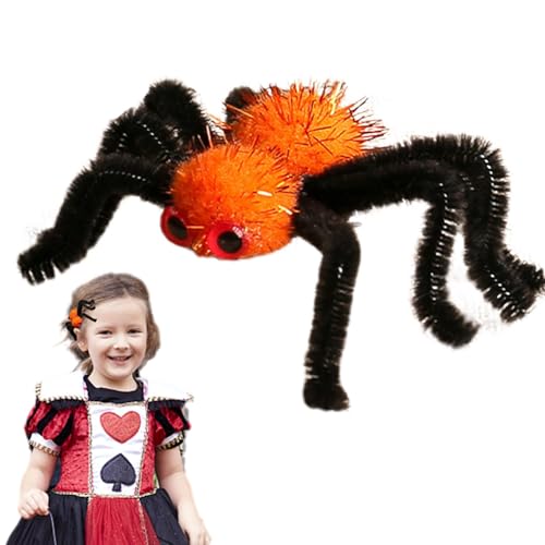 Spinnen-Haarspange, Plüsch-Spinnenhaarclip, Mädchen-Haarspangen, Horror-Gothic-Outfit-Zubehör, Halloween-Haarnadeln für dickes und dünnes Haar Spinnen-Haarspange, Plüsch-Spinnenhaarclip, Mädchen-Haarspangen, Horror-Gothic-Outfit-Zubehör, Halloween-Haarnadeln für dickes und dünnes Haar von Ynnhik