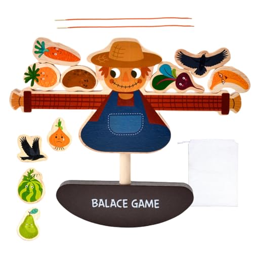 Stacking Spiel,Stacking Balance Spiel - Schnürsperlen aus Holz - Vorschulkind frühe Lernentwicklung, Bildungsausgleichsspiel für Mädchen, Jungen 3-5 Stacking Spiel,Stacking Balance Spiel - Schnürsperlen aus Holz - Vorschulkind frühe Lernentwicklung, Bildungsausgleichsspiel für Mädchen, Jungen 3-5 von Ynnhik