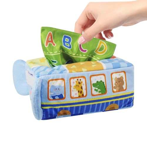 Tissue Box Spielzeug, Lek Tissue Box für Babies,Lernspielzeug - Tissue Box Spielzeug Must Have Soft Crinkle sensorisches Spielzeug für 3-5 Jahre alte Babys Tissue Box Spielzeug, Lek Tissue Box für Babies,Lernspielzeug - Tissue Box Spielzeug Must Have Soft Crinkle sensorisches Spielzeug für 3-5 Jahre alte Babys von Ynnhik
