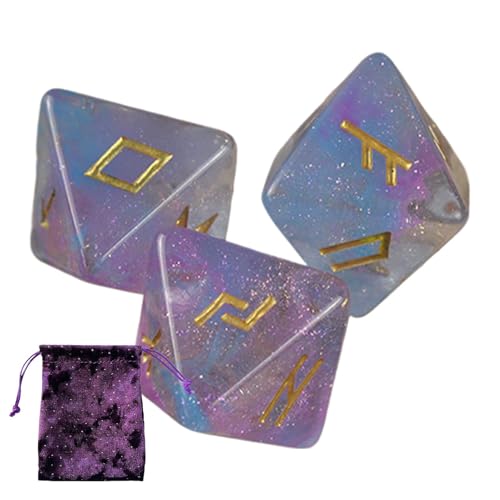 Wahrsagerwürfel, Astrologie-Würfel – 8-seitige Astrologie-Vorhersage-Würfel für Erwachsene, exquisite polyedrische Runen-Würfel mit Kordelzugbeutel für Brettspiele Wahrsagerwürfel, Astrologie-Würfel – 8-seitige Astrologie-Vorhersage-Würfel für Erwachsene, exquisite polyedrische Runen-Würfel mit Kordelzugbeutel für Brettspiele von Ynnhik