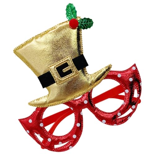 Weihnachtsgläser für Kinder,Weihnachtsgläser,Niedliche Glitzer Kostüm Brillen Rahmen | Hutförmige Weihnachtsschläger für Kinder, lustige Kostüme für Partyzubehör Dekoration für Urlaubsliebhaber Weihnachtsgläser für Kinder,Weihnachtsgläser,Niedliche Glitzer Kostüm Brillen Rahmen | Hutförmige Weihnachtsschläger für Kinder, lustige Kostüme für Partyzubehör Dekoration für Urlaubsliebhaber von Ynnhik