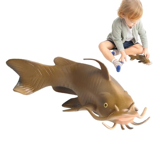Wels-Spielzeugfigur, künstliches Welsmodell - Simuliertes simuliertes Modellspielzeug,Realistisches -Simulations-Tiermodell-Spielzeug für Bildungszwecke, kreative Spiele, Kunsthandwerk, Sammlung Wels-Spielzeugfigur, künstliches Welsmodell - Simuliertes simuliertes Modellspielzeug,Realistisches -Simulations-Tiermodell-Spielzeug für Bildungszwecke, kreative Spiele, Kunsthandwerk, Sammlung von Ynnhik