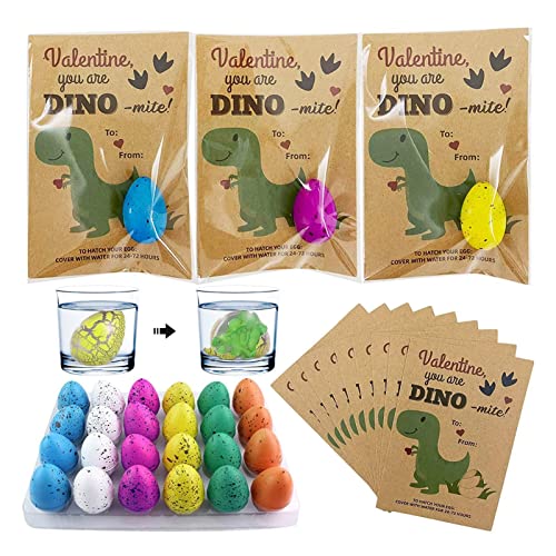 Ynnhik Dino Brutei Spielzeug - 24 Packung Dinosaurier-Zuchteier,Knacken Sie wachsendes Dinosaurier-Ei, das im Wasser schlüpft, Dino-Eier, pädagogische Geschenke für Babys über 3 Jahre Ynnhik Dino Brutei Spielzeug - 24 Packung Dinosaurier-Zuchteier,Knacken Sie wachsendes Dinosaurier-Ei, das im Wasser schlüpft, Dino-Eier, pädagogische Geschenke für Babys über 3 Jahre von Ynnhik
