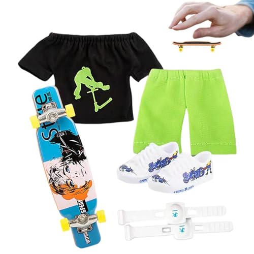 Ynnhik Finger-Skatboard-Set, schmaler Roller, Griff Boards zum Sammeln für Skaterliebhaber, Kinder, Spielzeug, Schule Ynnhik Finger-Skatboard-Set, schmaler Roller, Griff Boards zum Sammeln für Skaterliebhaber, Kinder, Spielzeug, Schule von Ynnhik