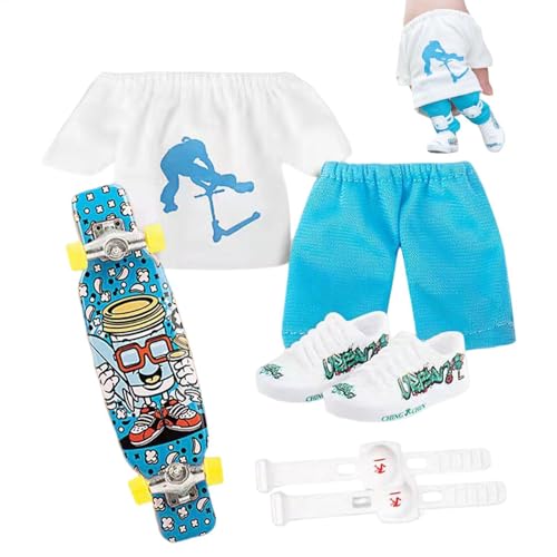 Ynnhik Mini-Finger-Skateboard-Set - Griffbrett-Skateboard | Griffbretter zum Sammeln für Skate-Liebhaber, Kinder, Spielzeug, Schule, Auszeichnung, von Ynnhik