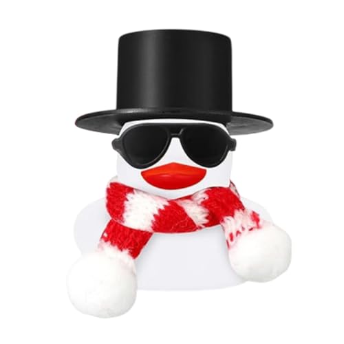 Ynnhik Pass the Gummispielzeug Weihnachten Gummispielzeug Tischdekorationen Autozubehör mit Sonnenbrille, Schal, Badewannenhüte, Gelb, Bäder, von Ynnhik