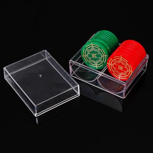 Ynnhik Pokerchip-Box,Clear Trays2 Slots - Durchsichtiges Acryl-Poker-Chip-Rack Für 40 Chips In Standardgröße Oder Zuhause Poker Chip Box Clear Trays 40pcs Acryl Poker Chip Case Poker Chips Carr Ynnhik Pokerchip-Box,Clear Trays2 Slots - Durchsichtiges Acryl-Poker-Chip-Rack Für 40 Chips In Standardgröße Oder Zuhause Poker Chip Box Clear Trays 40pcs Acryl Poker Chip Case Poker Chips Carr von Ynnhik