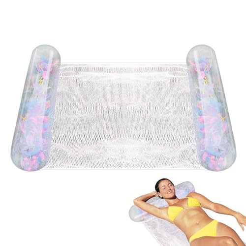 Ynnhik Pool-Hängematte, aufblasbares Schwimmbett für den Pool | Schwimmbad faltbar und auslaufsicher für , See, Flüsse von Ynnhik