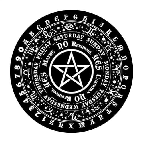 Ynnhik Weissagungstafel, Ouija-Brett aus Gummi, Seance- und Hexen-Pendelbrett für Teenager und Erwachsene, entdecken Sie paranormale Geheimnisse Ynnhik Weissagungstafel, Ouija-Brett aus Gummi, Seance- und Hexen-Pendelbrett für Teenager und Erwachsene, entdecken Sie paranormale Geheimnisse von Ynnhik