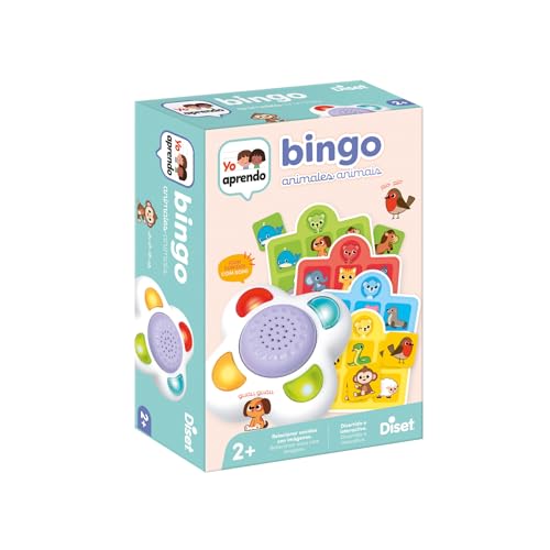 Yo Aprendo Diset Bingo Tiere, Lernspielzeug für Kinder ab 2 Jahren von Yo Aprendo