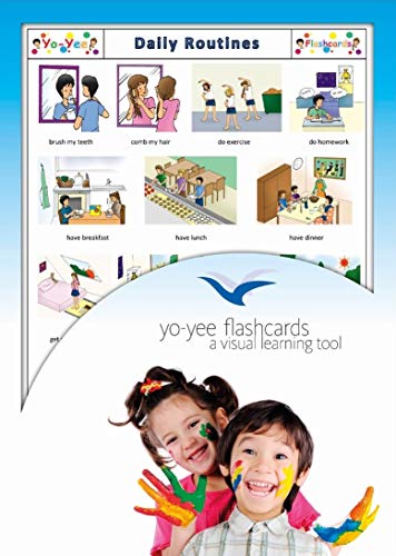 Daily Routines Flashcards in English - Tagesablauf - Bildkarten in Englisch für den Sprachunterricht von Yo-Yee Flashcards